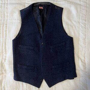 Navy Wool J. Crew Waistcoat/Vest